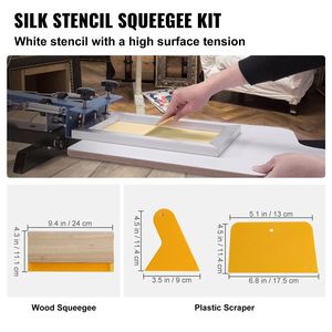 3 pezzi in alluminio per serigrafia 5 Glitters seccature pellicole trasparenti 110 Count Mesh per stampa di t-shirt - Product Image 4