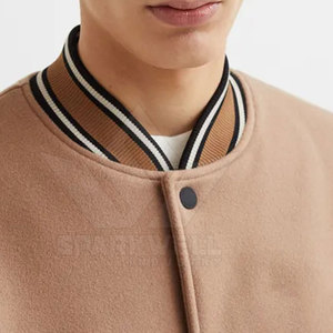 Modern Streetwear Men Letterman Jacket Casual Outerwear Eco-Friendly Front Logo Soft Fabric for Daily Wear Trend Focused Styling - Product Image 4