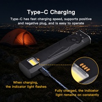 Lampe torche tactique EDC rechargeable OCSHARK E10 1000 lumens, faisceau vert, LED blanche, combo UV COB