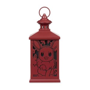 Lanterne porte-bougie découpée en métal rouge sur le thème Pokémon pour décorations d'Halloween 2026 en gros - Product Image 2