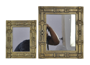Antique <b>Rectangular</b> Framed <b>Wall</b> <b>Mirror</b> Horse Bit Style Decorative <b>Mirror</b> Latest Arrival Bathroom <b>Mirror</b> Scenery - Product Image 3