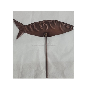 Modèle en métal antique en forme de poisson poli Style religieux Maison & Hôtel Mariage Décoratif Article Suspendu Article Cadeau - Product Image 2