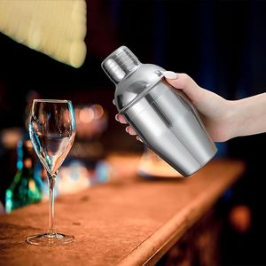 8.4oz Stainless Steel Cocktail Shaker with Strainer Leakproof Martini Mixer for Home <b>Bar</b> Bartender Tools <b>Drink</b> Making Wholesale - Product Image 1