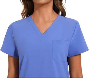 Conjuntos de Uniformes Médicos de Felpa Unisex de Primera Calidad para Doctores y Enfermeras en Hospitales, Ropa de Trabajo Médica 100% Poliéster - Product Image 3