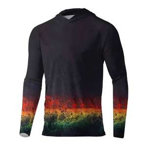 Sudadera con Capucha de Pesca Sublimada Transpirable Personalizada OEM, Camuflaje, Protección UV Impermeable UPF 50, Hecha de Jersey de Poliéster 100% Duradero - Product Image 4