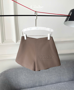 RTS Coshe Paul Shorts Hot Shorts Elegantes Cintura Alta Seda/Algodón Secado Rápido Transpirable Minimalista Mujeres Oficina Ropa Casual - Product Image 4