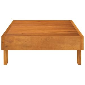 Set salotto Patio in legno di Acacia 2 pezzi con cuscini grigio scuro mobili da esterno Premium - Product Image 6