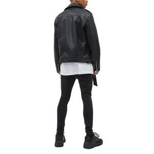 แจ็กเก็ตหนังขี่มอเตอร์ไซด์แบบบางสำหรับผู้ชายผ้าขนแกะน้ำหนักเบามีซิปพิมพ์ลายระบายอากาศได้ดีจากโรงงานผลิตตามสั่ง - Product Image 4