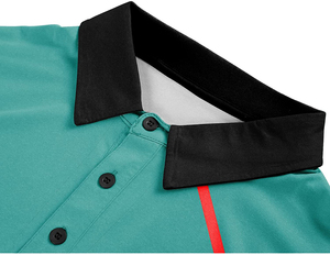 Ces polos pour hommes sont fabriqués au Pakistan par une usine OEM et présentent une finition durable, idéaux pour les grands importateurs de vêtements. - Product Image 2