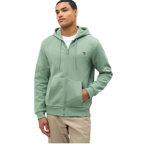 Veste polaire noire à capuche et fermeture éclair intégrale pour homme, décontractée, respirante, en polyester, avec poches avant, pour l'automne - Product Image 4