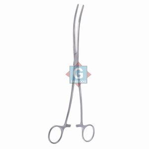 Pinzas Quirúrgicas Curvas Bozeman de 10 Pulgadas, Hemostáticas Manuales, de Acero Inoxidable, Clase I CE, Instrumento de Cirugía General - Product Image 1