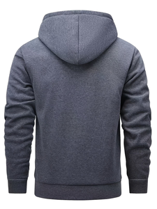 Low Price Stylish Printed Knitted 100% Cotton Eco-Friendly Custom Brand Men's Fashionable Hooded Fleece 300g Slim Fit - Product Image 2