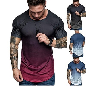 Camiseta de Moda con Estampado Completo y Cuello Redondo, Camiseta Vintage con Degradado, Camiseta 3D Personalizada para Hombre - Product Image 1