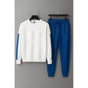 FOROLY Conjunto Deportivo Casual de Verano para Hombre - Poliéster/Algodón, Forro Polar Transpirable, Cintura Elástica, Bolsillos Laterales, Servicio OEM - Product Image 1