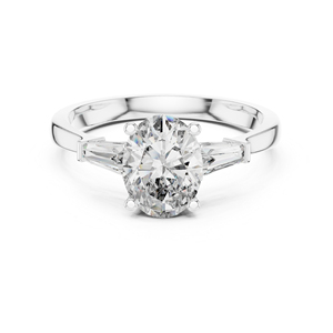 แหวนเพชรรูปไข่ทองคำ 14K สำหรับผู้หญิง 1.47 กะรัต ได้รับการรับรองจาก IGI |   ชุดลำลองสำหรับใส่ทุกวัน |   เพชรที่เพิ่งเพาะเลี้ยง - Product Image 2