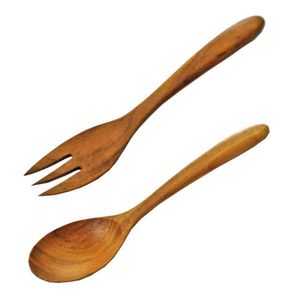 Trending Wood Handle <b>Salad</b> Server Set Eco-Friendly Dishwasher Safe <b>Salad</b> <b>Tools</b> Kitchenware Dinnerware Cutlery Tableware <b>Salads</b> - Product Image 2