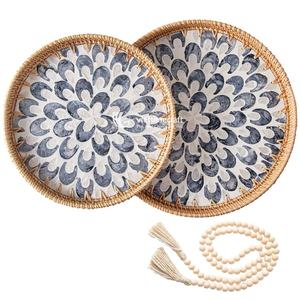 ถาดตะกร้าใส่ของลายมุกลายใหม่สินค้าขายดีดีไซน์ใหม่จากเวียดนามขายส่ง - Product Image 1