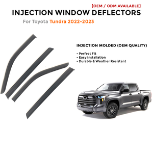 Deflector de Viento Cromado para Toyota Tundra 2022-2023, Protector de Lluvia, Visera para Ventana de Coche - Product Image 2