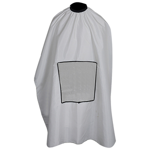 Capa de peluquería ecológica hecha de poliéster de alta calidad, profesional, para barbería y salón, a bajo precio. - Product Image 2