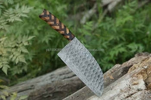 Factory Direct 8 Inch Eco-Friendly Damascus Steel <b>Kitchen</b> Cleaver <b>Knife</b> Rosewood Handle Best Selling - Product Image 1