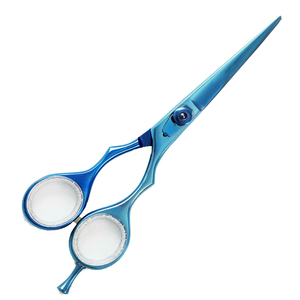 Ciseaux de coiffure de haute qualité pour barbier, 5,5 pouces, couleur titane, lames Supercut aiguisées - Product Image 1
