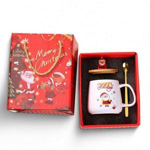 New Year Custom Logo Christmas Set Ceramic Mug and Constant Temperature <b>Cup</b> Corporate With Elegant Gift Box - Product Image 1
