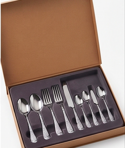Ensemble de couverts en acier inoxydable au design d'ancre nautique, 4 pièces, finition miroir haute brillance, passe au lave-vaisselle, couleur argentée, pour usage domestique - Product Image 6