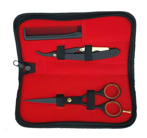 Tijeras de Peluquería Profesionales de Acero Inoxidable de Alta Calidad, Color Negro y Dorado, Personalizadas, Tijeras de Entresacar, Tamaño Personalizado - Product Image 4