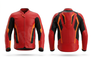 Chaqueta de Motociclista de Cuero Genuino de Último Diseño, Paneles de Malla Transpirable para Motociclistas, Chaquetas de Motocicleta Elegantes y Duraderas - Product Image 2