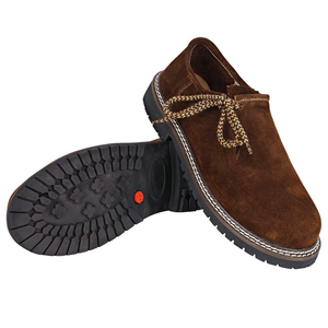 Ensemble bavarois traditionnel pour homme, 5 pièces, prêt à expédier : Lederhosen en cuir, chemise, bretelles, grande taille, écologique, costume avec nœud papillon - Product Image 4