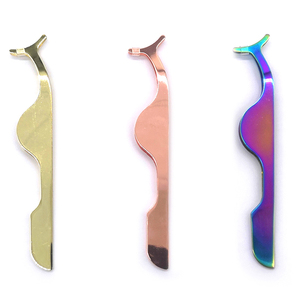 Volume Tweezers Deep <b>Angled</b> Pointed Eyelash Applicator Tweezer Manicure <b>Tool</b> Forceps Clippers Eyelash - Product Image 3