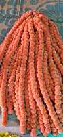 Guirlandes de fleurs de marigold Genda Phool Ladi, 4 pieds, 300g chacune, pour décoration suspendue, Diwali, Pooja, mariage, décorations festives