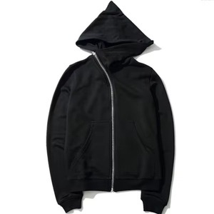 New Hoodies Men zipper Cardigan <b>Black</b> <b>Sweatshirts</b> Hip Hop Swag Style Skateboard Street Casual Hooded <b>Sweatshirt</b> Solid Color - Product Image 1