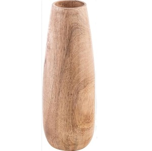 Vase à fleurs en bois écologique sculpté à la main en bois de manguier pour décoration de table, idéal pour le bureau, le salon, les cadeaux et la vente en gros - Product Image 6