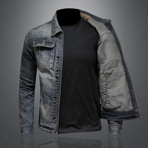 Wholesale Canvas Streetwear <b>Jacket</b> for <b>Men</b> Winter Plus Size Fashion <b>Cargo</b> Front Logo Breathable - Product Image 4