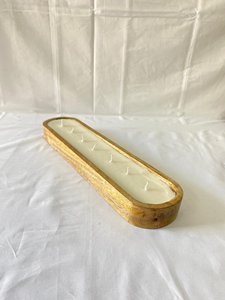 Cuenco Artesanal de Madera para Velas y Adornos, Forma Cuadrada Rústica, Decoración Navideña para el Hogar, para Hacer Velas - Product Image 2