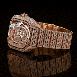 Luxury Jewelry Style Moissanite <b>Diamond</b> <b>Watch</b> Men Stainless Steel Bracelet <b>Watch</b> - Product Image 3