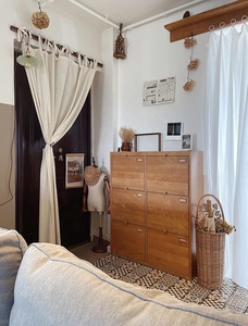 Support de parapluie en rotin tissé à la main avec poignée |   Grand panier d'entrée en osier |   Décoration de couloir de style rustique et campagnard - Product Image 3