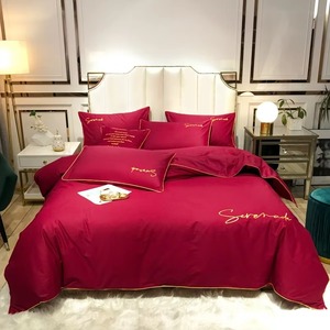 Juego de Ropa de Cama de Hotel de Lujo, 100% Algodón Egipcio, Juego de Edredón Tejido a Medida, 6 Piezas, 600 Hilos, Moderno - Product Image 2