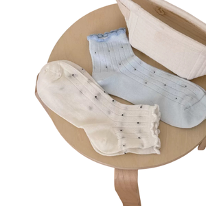 Calcetines de Algodón/Fibra de Bambú para Mujer, Estilo Casual de Verano, a Media Pantorrilla, Transpirables, Suaves, Antideslizantes, con Logotipo Personalizado Bordado - Product Image 2