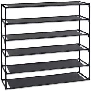 Organizzatore per Scarpe a 6 Livelli Smontabile in Tessuto Non Tessuto Impermeabile - Scarpiera Salvaspazio Impilabile - Product Image 2