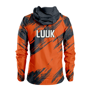 Chaqueta Cortavientos con Capucha para Hombre LUUK, Color Degradado, Estampada, de Poliéster, Impermeable, Deportiva, para Primavera y Actividades al Aire Libre - Product Image 5