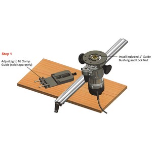 Sistema de Guía Profesional para Fresadora de Aluminio con Adaptador Universal de Buje, Fácil de Operar - Product Image 3