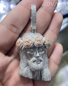 จี้พระเยซูประดับเพชรโมอิสซาไนต์แบบ Iced Out ผ่านการทดสอบเพชร เครื่องประดับฮิปฮอปสำหรับแร็ปเปอร์ จี้เงินแท้ 925 เครื่องประดับคริสเตียน - Product Image 1