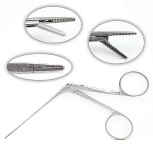 Pinces micro-auriculaires réutilisables en acier inoxydable, légères, manuelles, stérilisables à haute température, certifiées CE, instrument chirurgical - Product Image 6