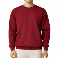 Pull-over décontracté pour homme en molleton tricoté à col rond, coupe ample, personnalisable, fournisseur OEM, vente en gros, faible MOQ