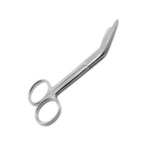 Tijeras de vendaje para electricistas, para zurdos, de acero inoxidable, instrumento quirúrgico, herramienta de corte con borde liso y dentado - Product Image 1