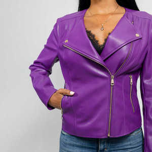 Chaqueta de Cuero para Mujer, Estilo Urbano, Calidad Premium, Chaqueta de Cuero PU, Resistente al Viento, Elegante y Casual - Product Image 6