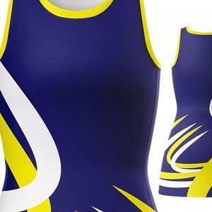 OEM Low Price <b>Custom</b> Blank Sublimation Black Netball Uniforms <b>Dress</b> Wholesale Fashion Design Youth Netball Uniforms Set - Product Image 2