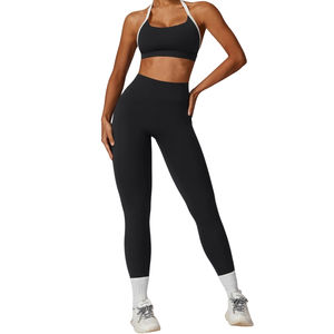 Soutien-gorge de sport personnalisé avec logo, qualité supérieure, respirant, confortable, extensible, sans couture, doux, durable, fitness - Product Image 2